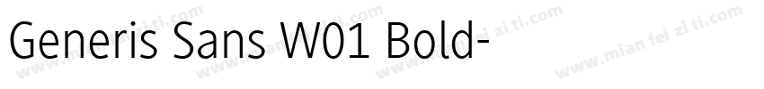 Generis Sans W01 Bold字体转换